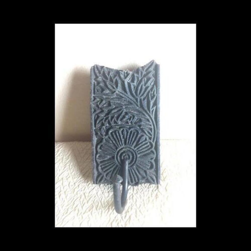 Handmade Unique Key Holder Wall Mounted Rustic Wood Carved